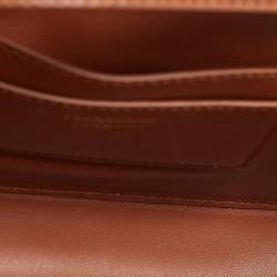 Pre Owned حقيبة كتف سالفاتوري فيراغامو فياما جلد بني