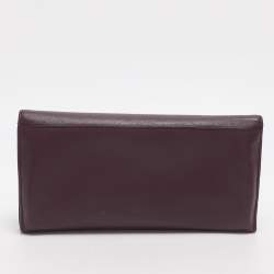 مملوكة مسبقًا محفظة سالفاتوري فيراغامو غانسيني جلد أرجواني كونتيننتال