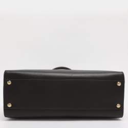 مملوكة مسبقًا حقيبة يد سالفاتوري فيراغامو مارلين جلد كحلية