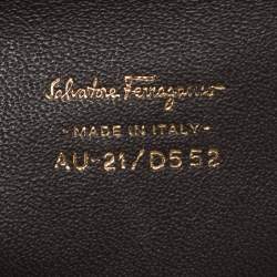 مملوكة مسبقًا حقيبة يد سالفاتوري فيراغامو مارلين جلد كحلية