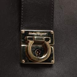 مملوكة مسبقًا حقيبة يد سالفاتوري فيراغامو مارلين جلد كحلية