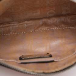 Pre Owned حقيبة سالفاتور فيراغامو  سفاري باجيت ليوبارد نايلون/ جلد بطباعة الغابة متعددة الألوان 