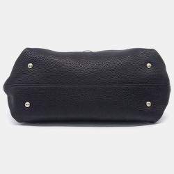 مملوكة مسبقًا حقيبة سالفاتوري فيراغامو صوفيا جلد سوداء كبيرة