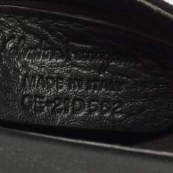 Pre Owned Salvatore Ferragamo Sofia Mini Black/Gold Suede and Metal Top Handle Bag