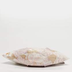 مملوكة مسبقًا حقيبة هوغو سالفاتوري فيراغامو جلد وزهري مطوي بنقشة زهرية وستان