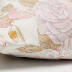 مملوكة مسبقًا حقيبة هوغو سالفاتوري فيراغامو جلد وزهري مطوي بنقشة زهرية وستان