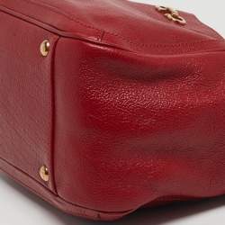 Pre Owned حقيبة يد سالفاتوري فيراغامو بيتولا جلد أحمر