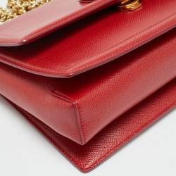 Pre Owned حقيبة كتف سالفاتوري فيراغامو جلد سافياتو زهري بربطة فيرا وسلسلة 