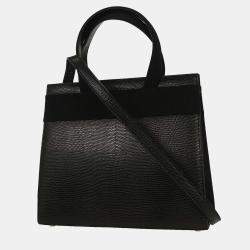 مملوكة مسبقًا Salvatore Ferragamo Black Vara Bow 2Way Handbag