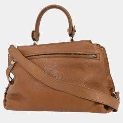 Pre Owned Salvatore Ferragamo Brown Sofia Gancini 2Way Handbag