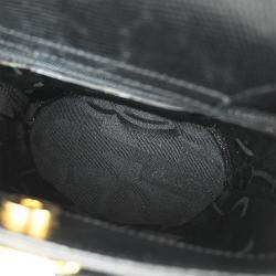 مملوكة مسبقًا Salvatore Ferragamo Black Vara Bow Handbag