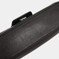 Pre Owned حقيبة كتف غانتشيني سوداء سالفاتوري فيراغامو