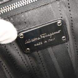 Pre Owned حقيبة كتف غانتشيني سوداء سالفاتوري فيراغامو