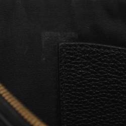 مملوكة مسبقًا حقيبة كلتش سالفاتوري فيراغامو حزام يد جلد أسود غانشيني