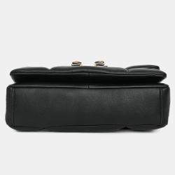 Pre Owned حقيبة كتف سالفاتوري فيراغامو فيرا جلد مبطن أسود