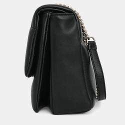 Pre Owned حقيبة كتف سالفاتوري فيراغامو فيرا جلد مبطن أسود