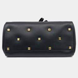 Pre Owned حقيبة سالفاتوري فيراغامو جلد سوداء "ستوديو"