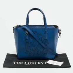 Pre Owned حقيبة يد سلفاتوري فيراغامو بوني جلد زرقاء