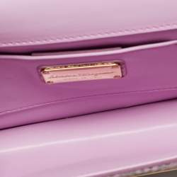 مملوكة مسبقًا حقيبة كلاتش سالفاتوري فيراغامو ثاليا بيثون ليلكي بسلسلة