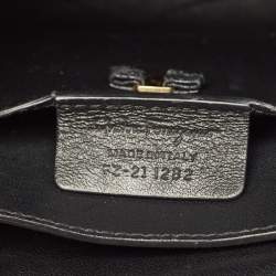 مملوكة مسبقًا Salvatore Ferragamo Vara Bow Black Leather Flap Top Handle Bag