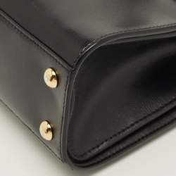 مملوكة مسبقًا Salvatore Ferragamo Vara Bow Black Leather Flap Top Handle Bag