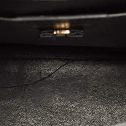 مملوكة مسبقًا Salvatore Ferragamo Vara Bow Black Leather Flap Top Handle Bag