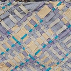 مملوكة مسبقًا حقيبة يد سالفاتوري فيراغامو شريط قماش منسوج لافندر/متعدد الألوان