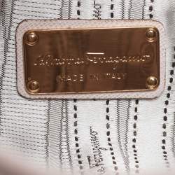 Pre Owned حقيبة هوبو سالفاتو ري فيراغامو غانتشيني رومانا جلد سافيانو وردي