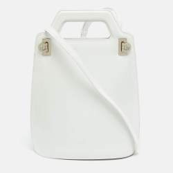 مملوكة مسبقًا حقيبة يد سالفاتوري فيراغامو واندا جلد أبيض