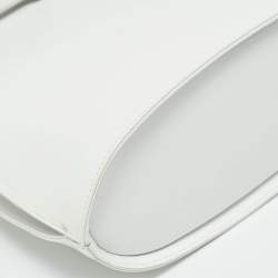 Pre Owned Salvatore Ferragamo Wanda White Leather Tote