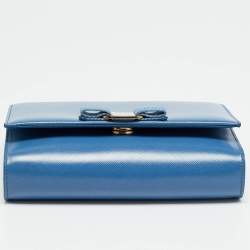 Pre Owned حقيبة كتف سالفاتوري فيراغامو جيني جلد مبطن أسود