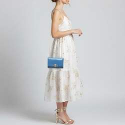 Pre Owned حقيبة كتف سالفاتوري فيراغامو جيني جلد مبطن أسود