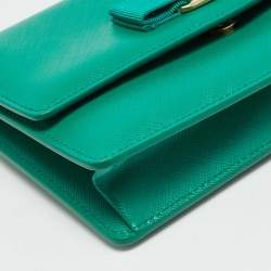 Pre Owned حقيبة سالفاتوري فيراغامو فارا بوه حزام قابلة للتحويل جلد أخضر