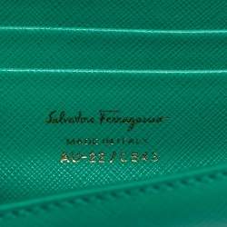 Pre Owned حقيبة سالفاتوري فيراغامو فارا بوه حزام قابلة للتحويل جلد أخضر