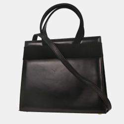 مملوكة مسبقًا Salvatore Ferragamo Black Vara Bow 2way Handbag