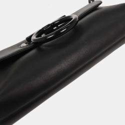 Pre Owned Salvatore Ferragamo Black Gancini Handbag