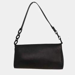 Pre Owned Salvatore Ferragamo Black Gancini Handbag