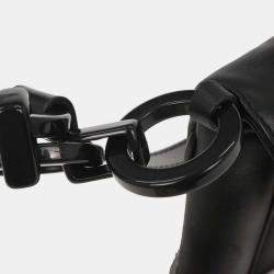 Pre Owned Salvatore Ferragamo Black Gancini Handbag