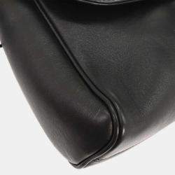 Pre Owned Salvatore Ferragamo Black Gancini Handbag