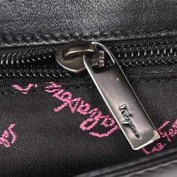Pre Owned Salvatore Ferragamo Black Gancini Handbag