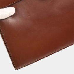 Pre Owned حقيبة يد سلفاتوري فيراغامو غانشيني بنية 2-طريقتين