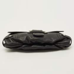 Pre Owned حقيبة يد سالفاتوري فيراغامو غانسيني جلد أسود