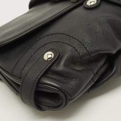 Pre Owned حقيبة يد سالفاتوري فيراغامو غانسيني جلد أسود