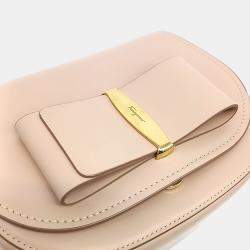 Pre Owned حقيبة سالفاتوري فيراغامو آنا جلد زهري