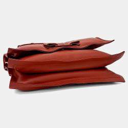 Pre Owned Salvatore Ferragamo Red Leather Viva shoulder bag