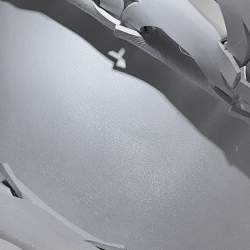 Pre Owned حقيبة فيراغامو جانشيني بحجم متوسط جلد عجل أبيض بصري