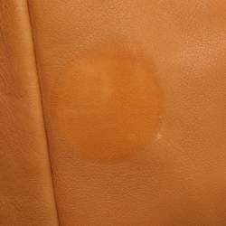 Pre Owned Salvatore Ferragamo Gancini Tan Leather Hobo