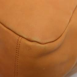 Pre Owned Salvatore Ferragamo Gancini Tan Leather Hobo