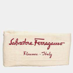 Pre Owned Salvatore Ferragamo Marlene Black Calf Leather Tote Bag