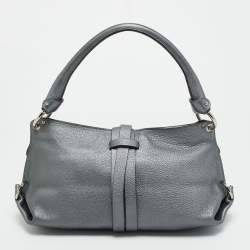مملوكة مسبقًا Salvatore Ferragamo G Mediterraneo Metallic Leather Shoulder Bag